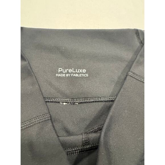 PureLuxe x Fabletics Oasis High-Waisted Leggings S Black Wicking Stretch Pocket - Picture 4 of 9